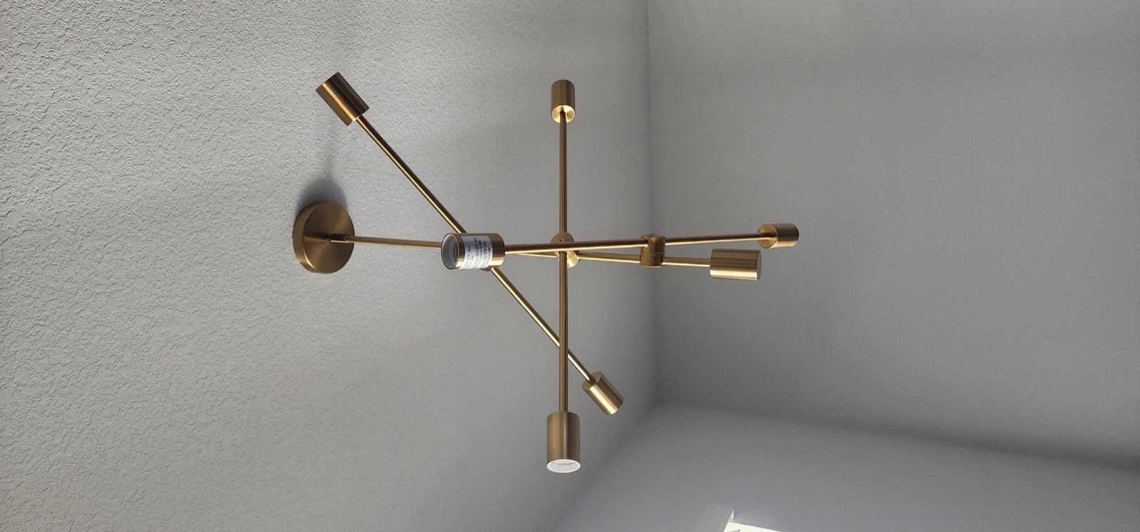 Interior light fixture installation