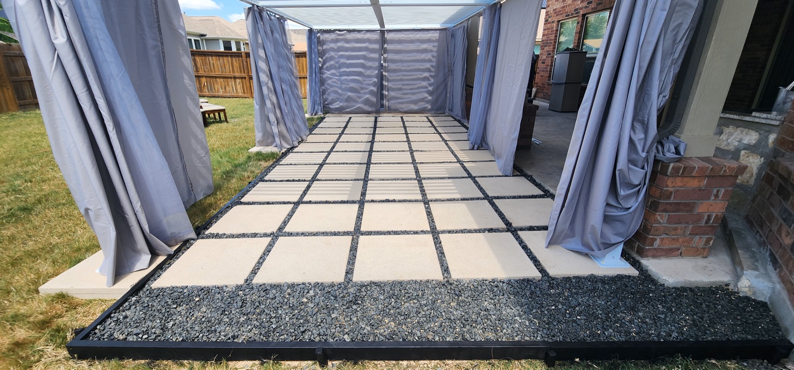 Paver patio and walkway installation in Austin