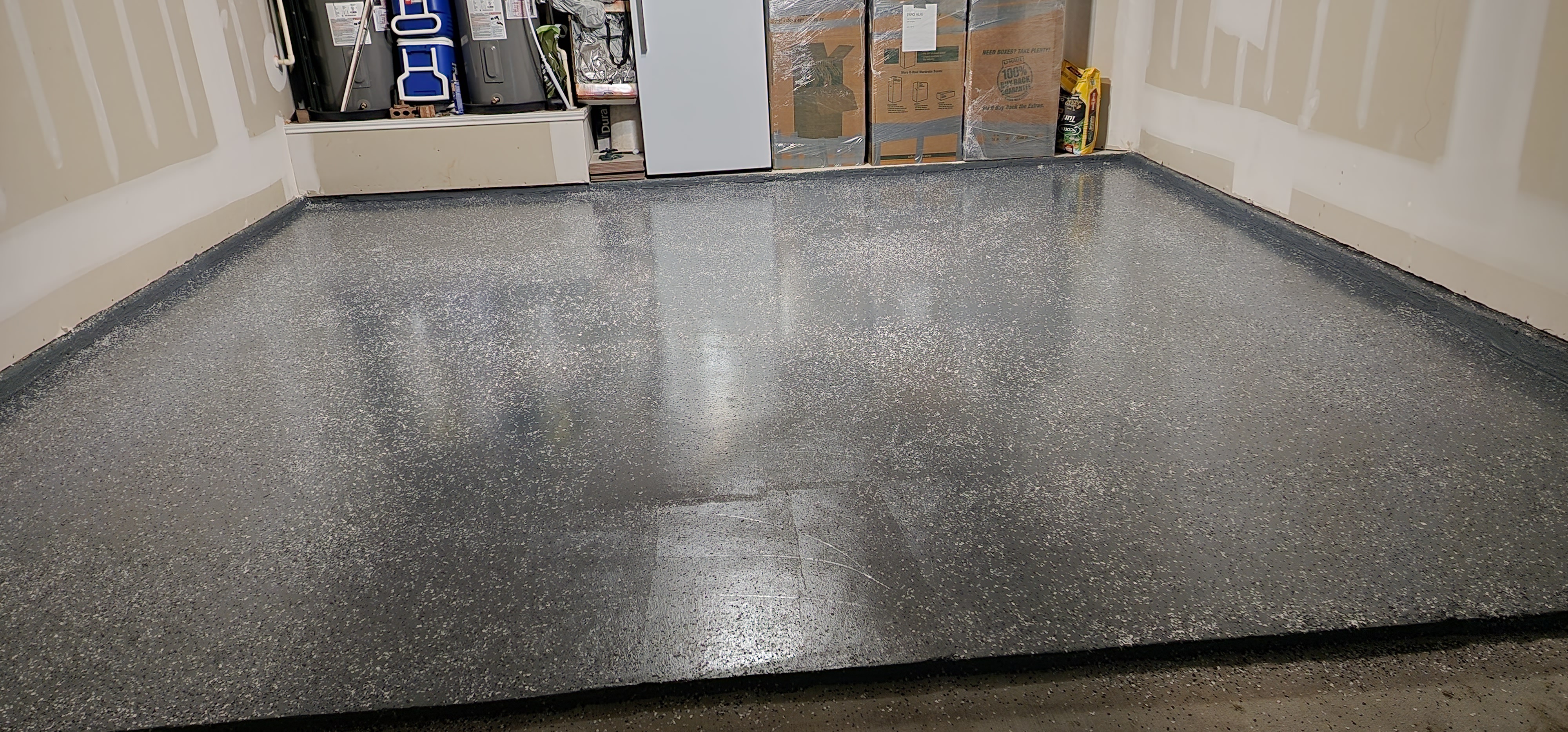 Professional garage epoxy floor coating